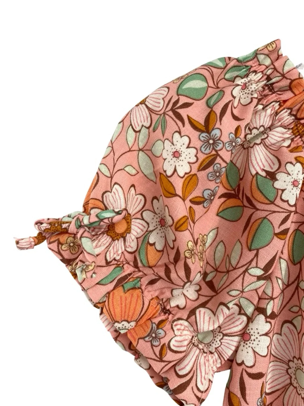 Amy Byer Girl’s Daisy Floral Printed Beach Pants and Top Set